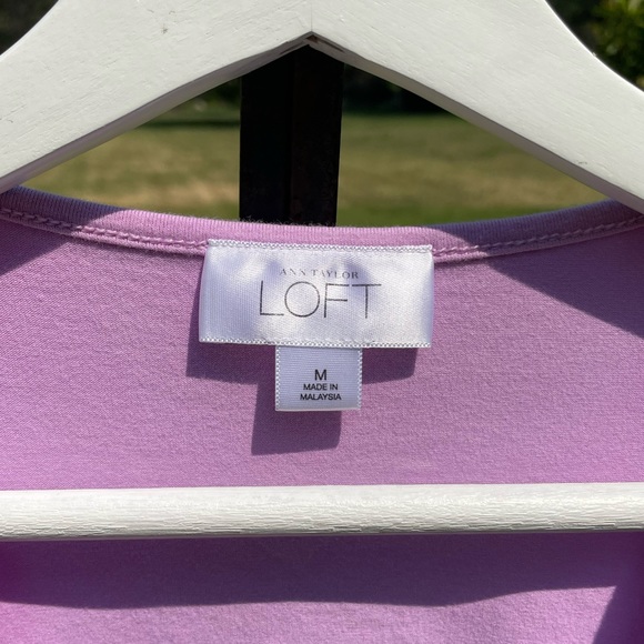 Loft Clothes Medium Purple Tank Top - Picture 3 of 4